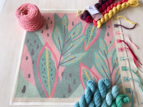 Kit Hojas Hibiscus Rosadas