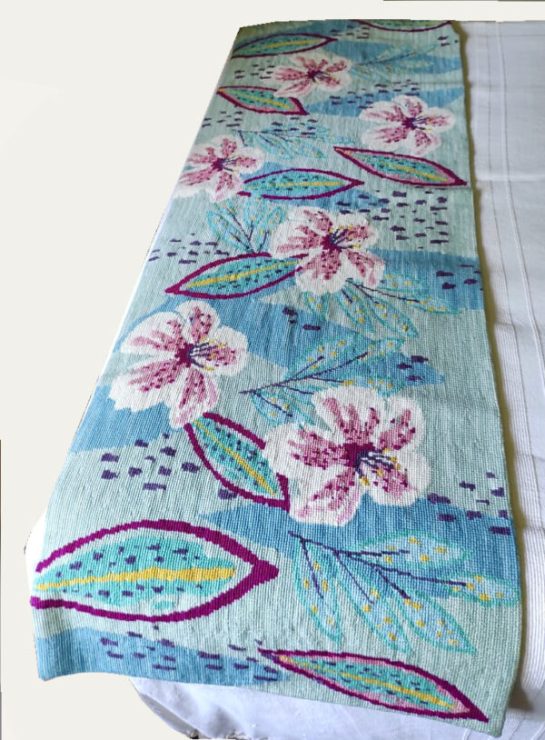 Piecera Flores Menta - Imagen 2